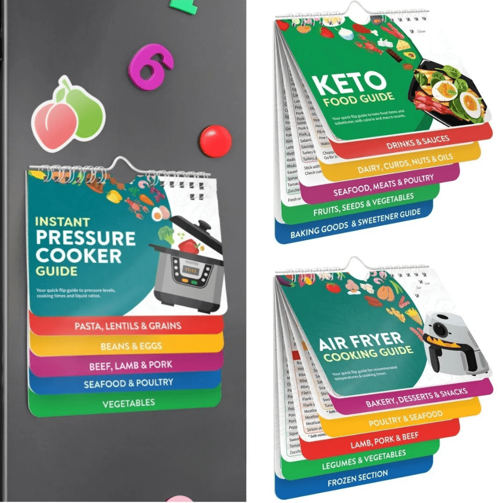 CRISPCRAFT – Kitchen Cookbook & Magnetic Chart for Effortless Cooking