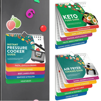 CRISPCRAFT – Kitchen Cookbook & Magnetic Chart for Effortless Cooking