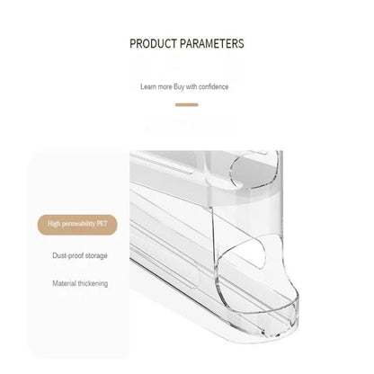 FLOWSTACK – Automatically rolling 2-layer egg organizer for refrigerators 8