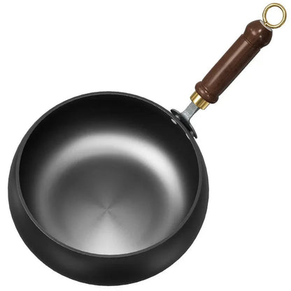 FORGIRON – Hand-forged iron pan with wooden handle and optional lid (24/28 cm) 7