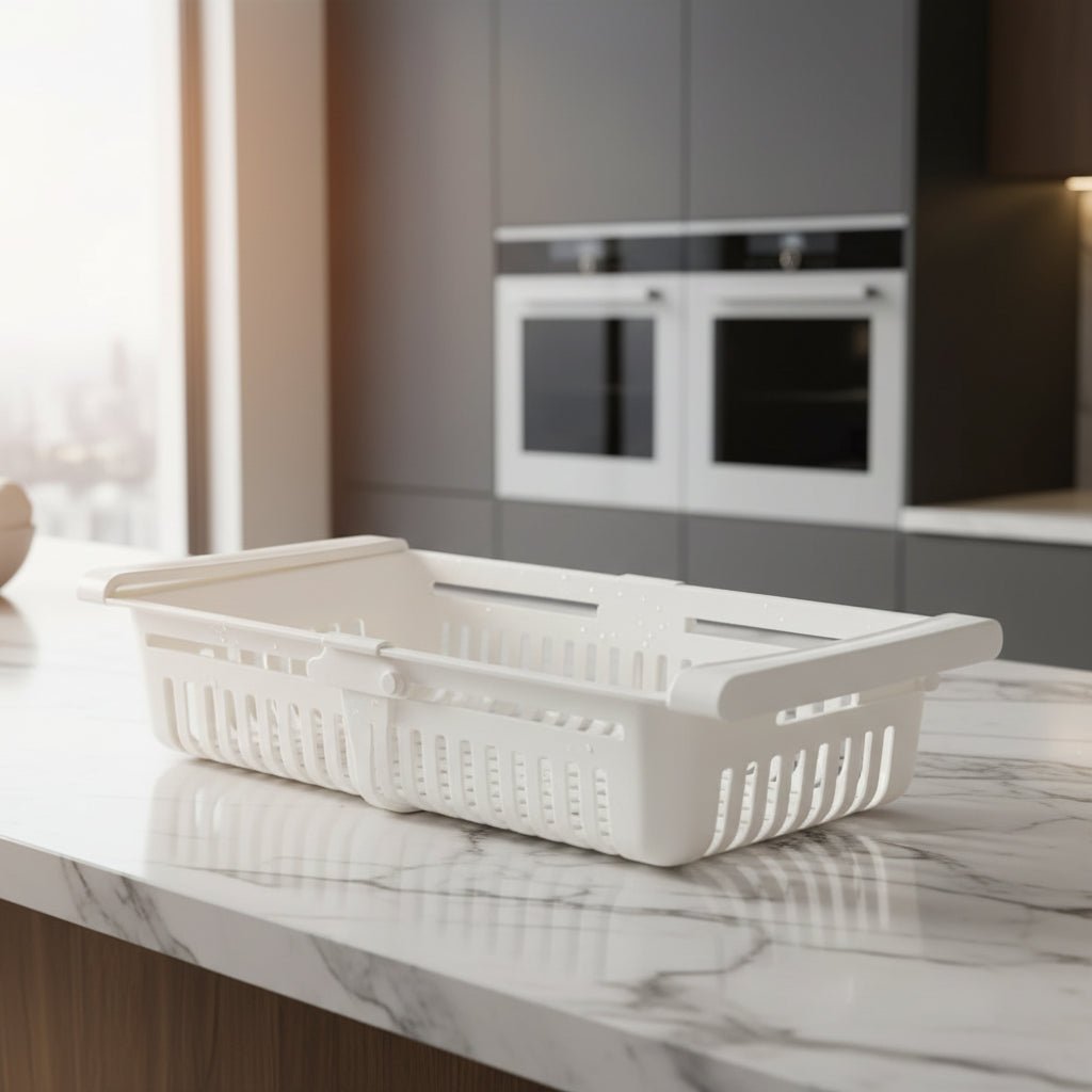 FRIDGEDRAW – Extendable hanging box for eggs, fruit & kitchen organization 0