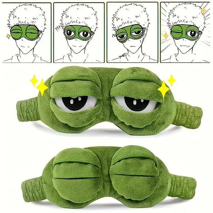 FROGSNOOZE – 3D frog sleep mask for relaxed sleep & travel 2