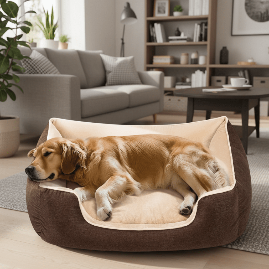 FURLINE – Waterproof dog bed made of memory foam 0