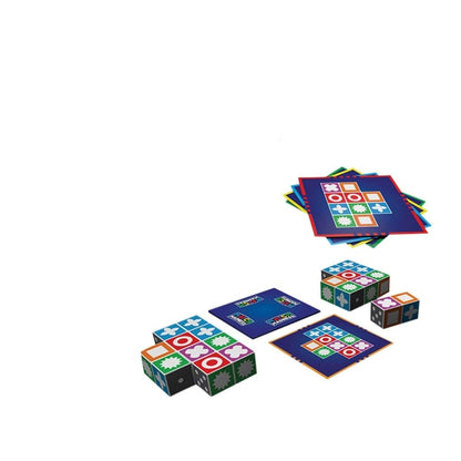 PLAYBLOCKS – 60 Card Pattern Matching Game with 20 Colorful Blocks for Kids & Family Funttern Matching Game with 20 Colorful Playable Blocks