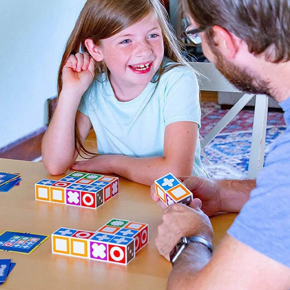 Family Fun - 60 Card Pattern Matching Game with 20 Colorful Playable Blocks 2