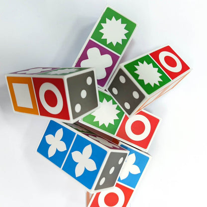 Family Fun - 60 Card Pattern Matching Game with 20 Colorful Playable Blocks 3