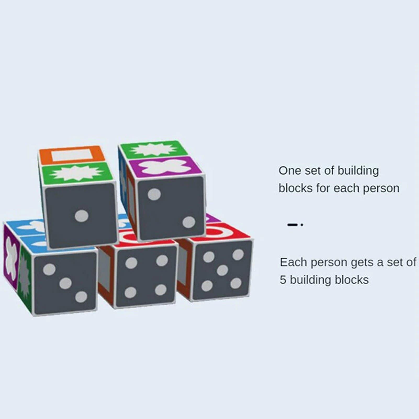 Family Fun - 60 Card Pattern Matching Game with 20 Colorful Playable Blocks 4