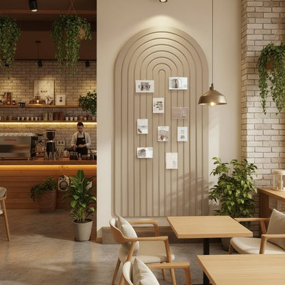 FeltScape Extra Large Curved Felt Pin Board - Stylish Wall Decor & Organizer 0