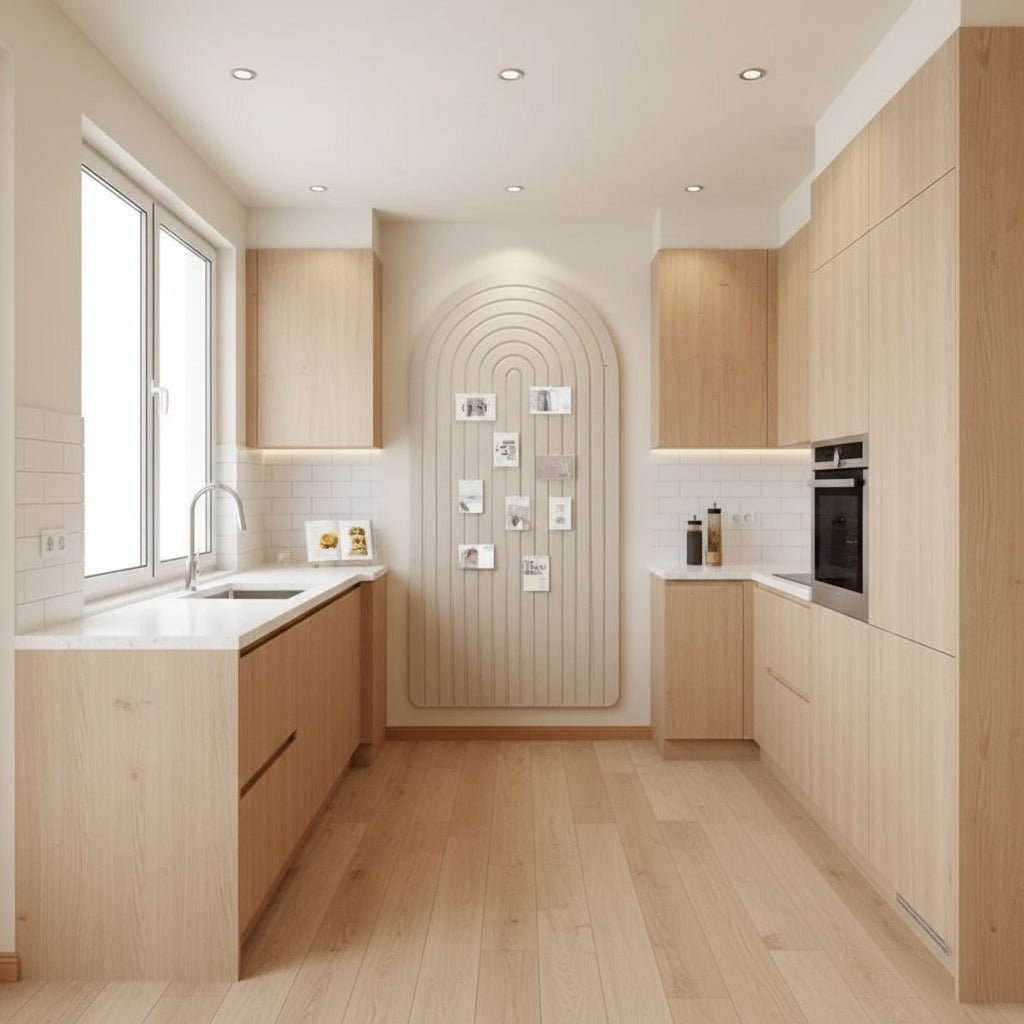 FeltScape Extra Large Curved Felt Pin Board - Stylish Wall Decor & Organizer 4