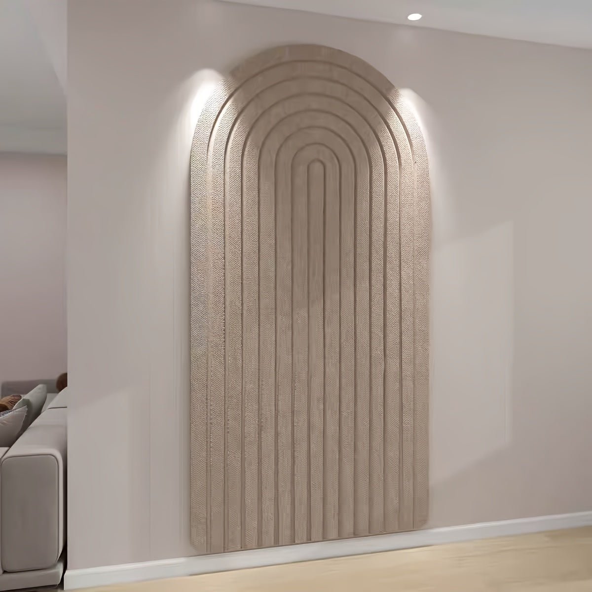 FeltScape Extra Large Curved Felt Pin Board - Stylish Wall Decor & Organizer 6