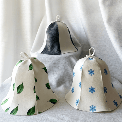 Felt Sauna Hat - Russian Style Heat Protection Cap for Comfortable Sauna Sessions 0