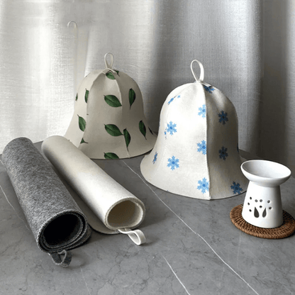 Felt Sauna Hat - Russian Style Heat Protection Cap for Comfortable Sauna Sessions 1