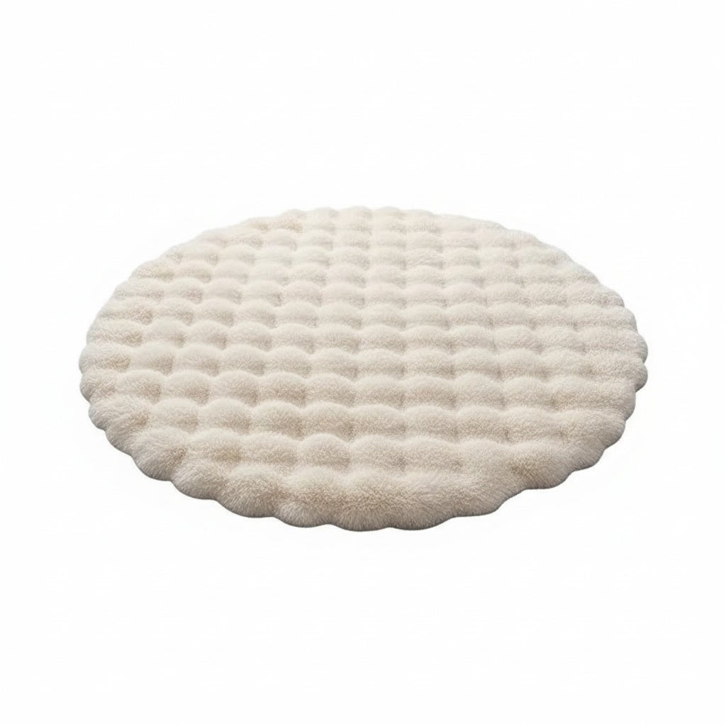 Fenja Cozy Round Polyester Rug - Washable, Nordic Style, Ø 40-180 cm 1