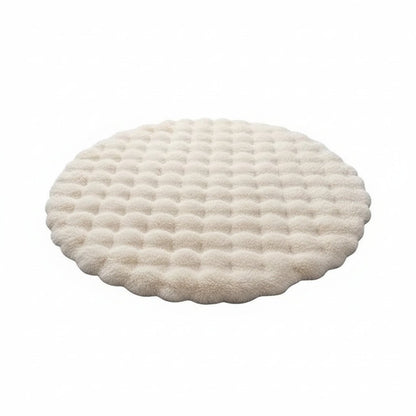 Fenja Cozy Round Polyester Rug - Washable, Nordic Style, Ø 40-180 cm 1