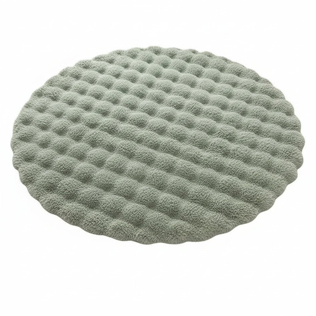 Fenja Cozy Round Polyester Rug - Washable, Nordic Style, Ø 40-180 cm 3