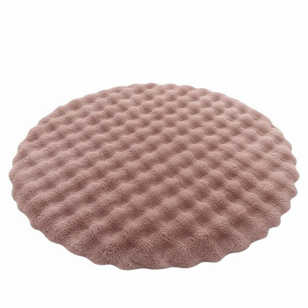 Fenja Cozy Round Polyester Rug - Washable, Nordic Style, Ø 40-180 cm 4