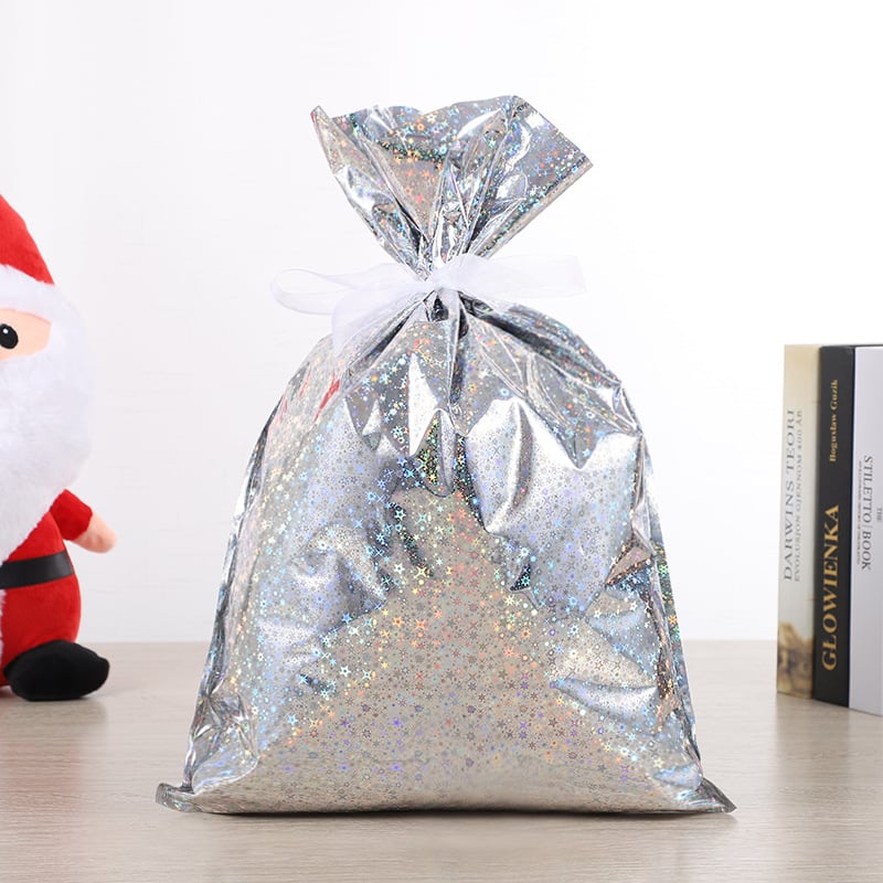 FestWrap - Drawstring Gift Bags for Effortless Gift Wrapping, Durable Aluminum Foil 14