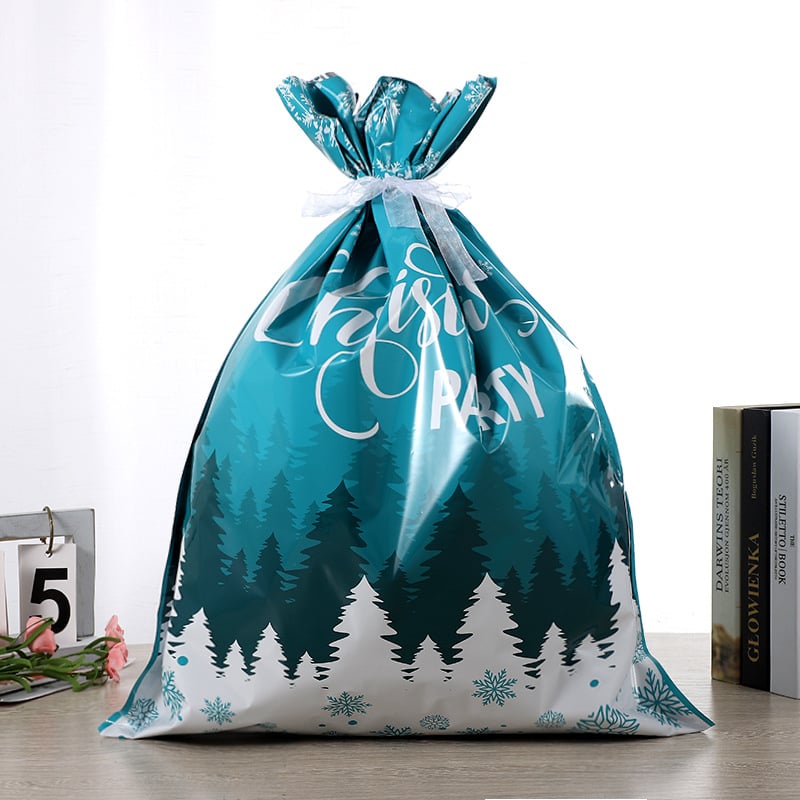 FestWrap - Drawstring Gift Bags for Effortless Gift Wrapping, Durable Aluminum Foil 16