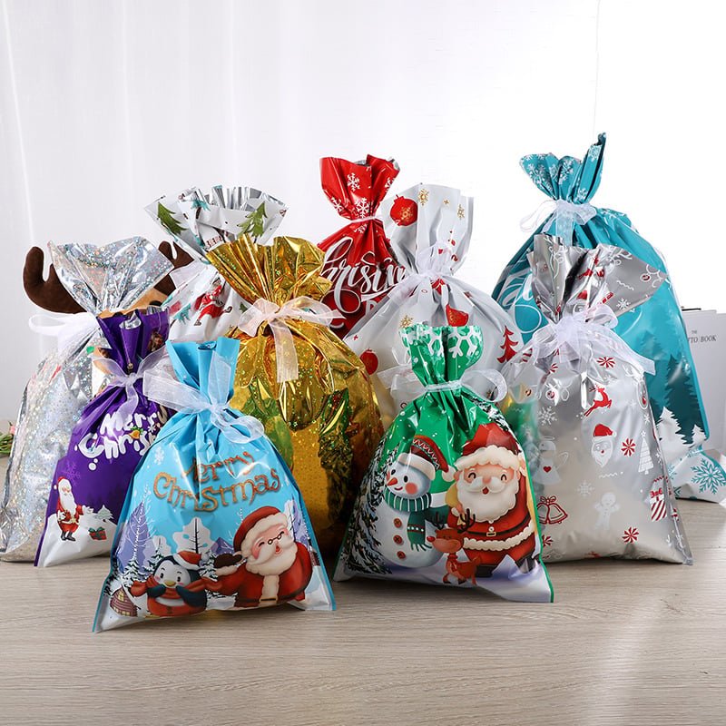 FestWrap - Drawstring Gift Bags for Effortless Gift Wrapping, Durable Aluminum Foil 9
