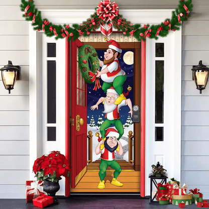 FestiDoor - Festive Door Cover for Easy Installation & Durable Outdoor Use 10
