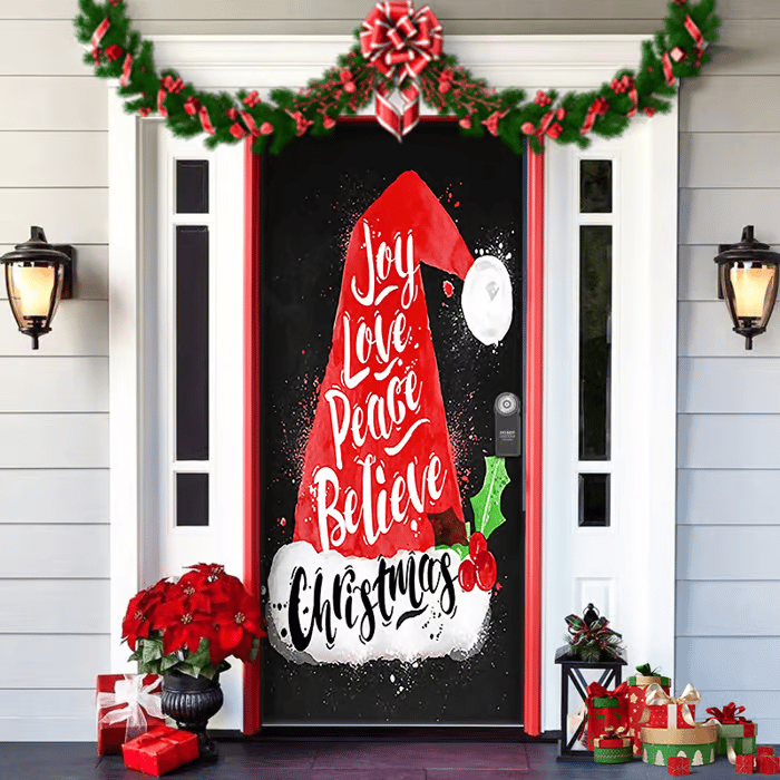 FestiDoor - Festive Door Cover for Easy Installation & Durable Outdoor Use 11