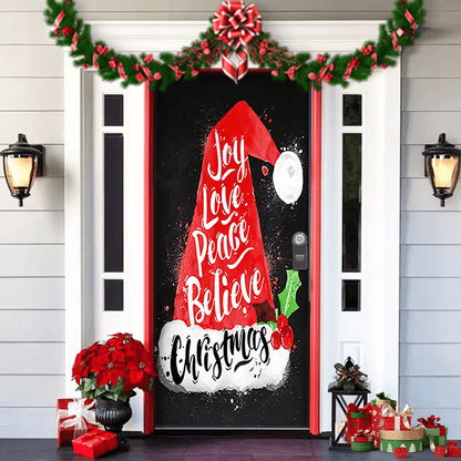 FestiDoor - Festive Door Cover for Easy Installation & Durable Outdoor Use 11