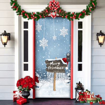 FestiDoor - Festive Door Cover for Easy Installation & Durable Outdoor Use 13