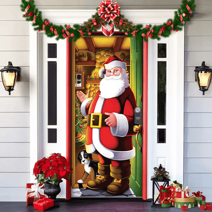 FestiDoor - Festive Door Cover for Easy Installation & Durable Outdoor Use 16
