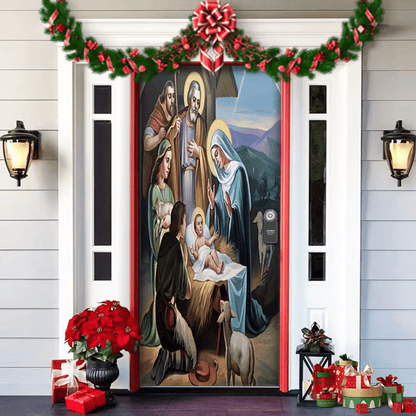 FestiDoor - Festive Door Cover for Easy Installation & Durable Outdoor Use 20