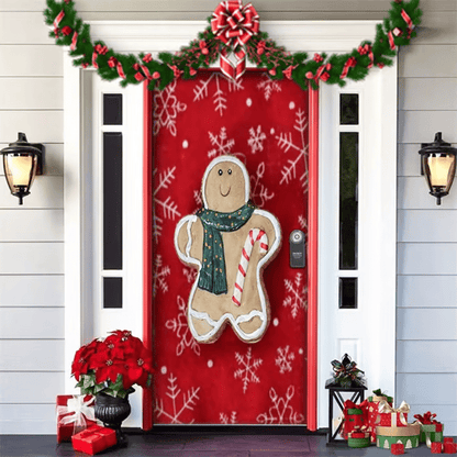 FestiDoor - Festive Door Cover for Easy Installation & Durable Outdoor Use 7