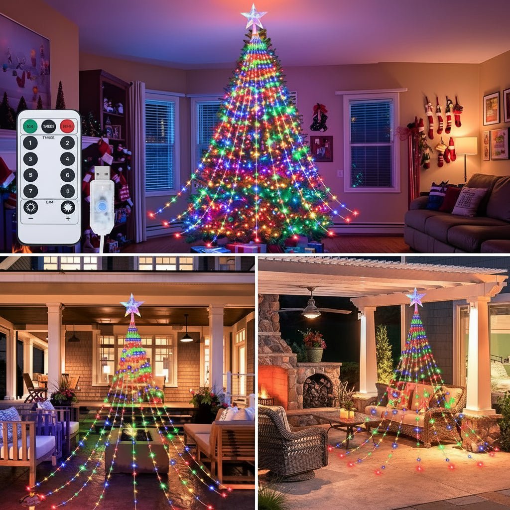 FestiveGlow - 2M/3M Waterproof LED Fairy Lights with 8 Modes for Parties 5