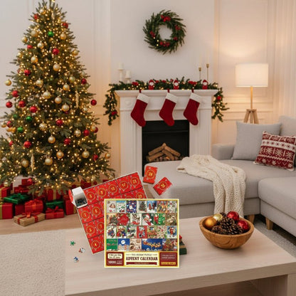 FestivePuzzle - 1000-Piece Advent Calendar for Christmas Countdown Fun 0
