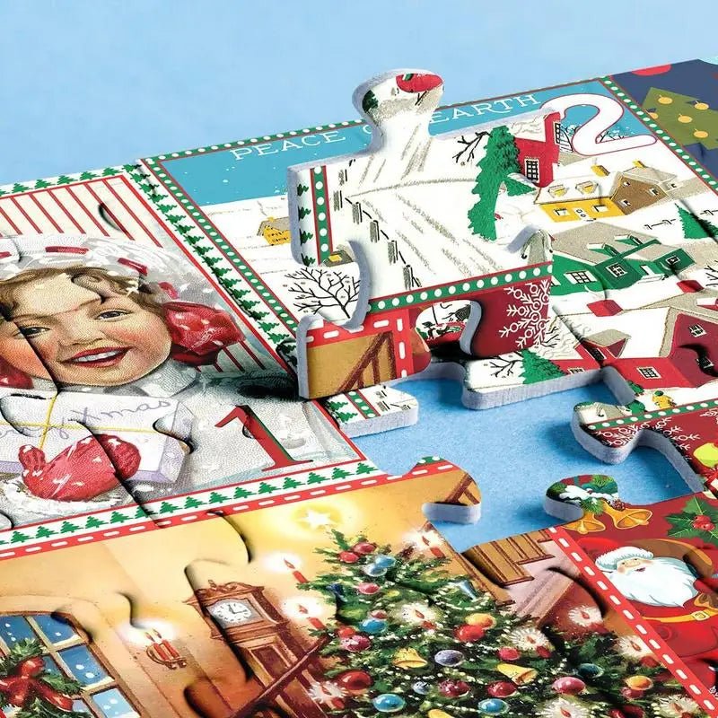 FestivePuzzle - 1000-Piece Advent Calendar for Christmas Countdown Fun 4
