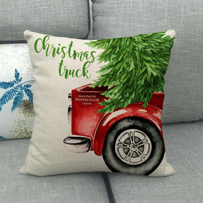 Festive 18-Inch Throw Pillow Cover with Hidden Zipper for Holiday Decor 12