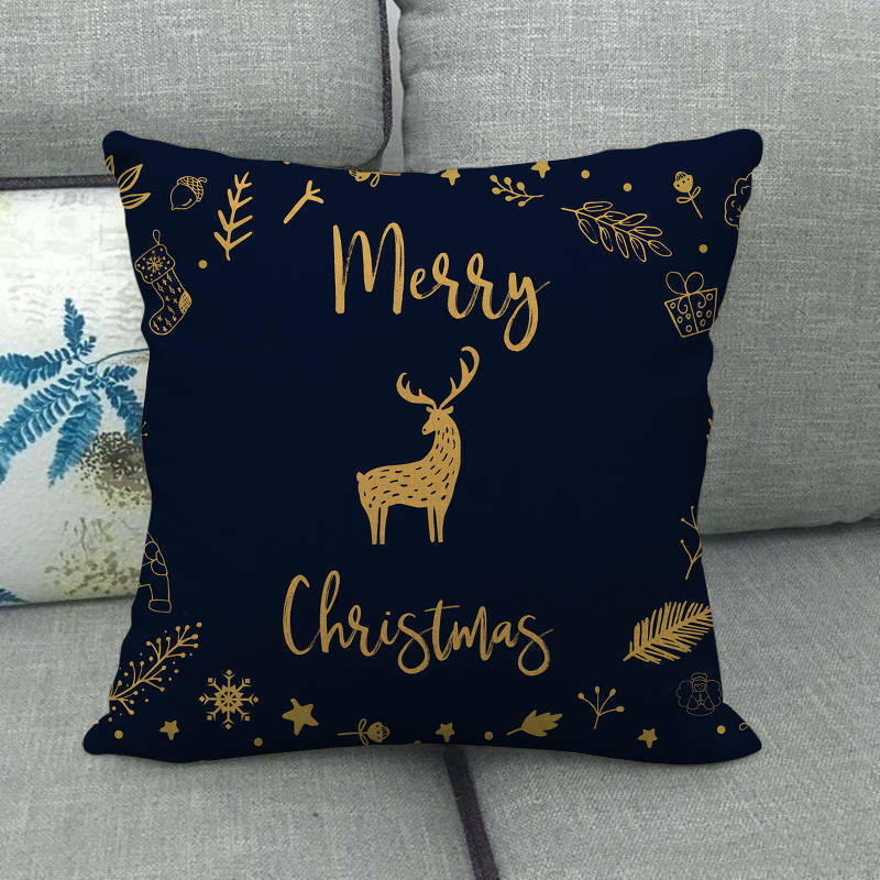 Festive 18-Inch Throw Pillow Cover with Hidden Zipper for Holiday Decor 13