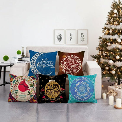 Festive 18-Inch Throw Pillow Cover with Hidden Zipper for Holiday Decor 3