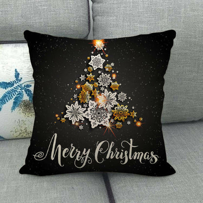 Festive 18-Inch Throw Pillow Cover with Hidden Zipper for Holiday Decor 32