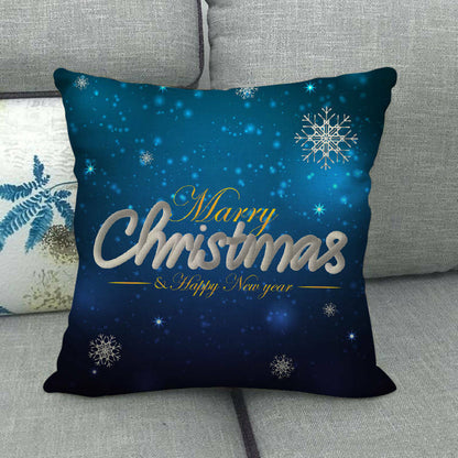Festive 18-Inch Throw Pillow Cover with Hidden Zipper for Holiday Decor 36
