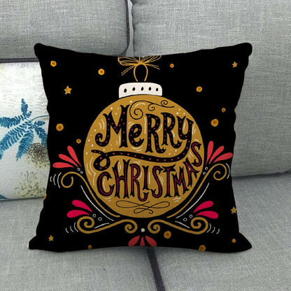 Festive 18-Inch Throw Pillow Cover with Hidden Zipper for Holiday Decor 48