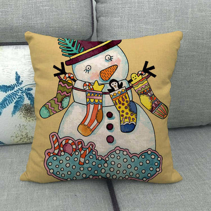 Festive 18-Inch Throw Pillow Cover with Hidden Zipper for Holiday Decor 6