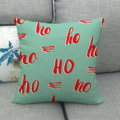 Festive 18-Inch Throw Pillow Cover with Hidden Zipper for Holiday Decor 60