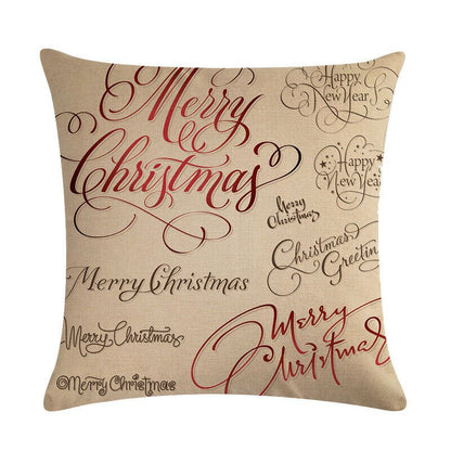Festive 18-Inch Throw Pillow Cover with Hidden Zipper for Holiday Decor 65
