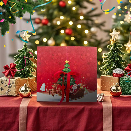 Festive 24-Day Advent Calendar - Christmas Countdown with Santa Claus Design 2