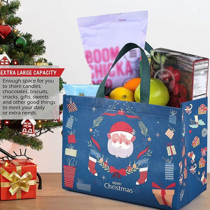 Festive Christmas Gift Bags - Durable Non-Woven Fabric, Perfect for Wrapping Gifts 4