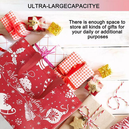 Festive Christmas Gift Bags - Durable Non-Woven Fabric, Perfect for Wrapping Gifts 6