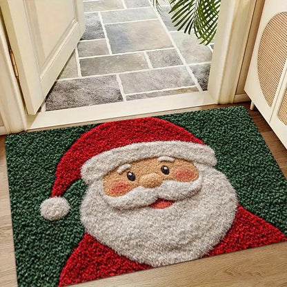 Festive Holiday Door Mat - Durable Santa Claus & Gingerbread Design for Indoor/Outdoor Use 10