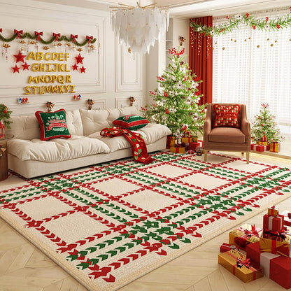 Festive Home Rug - Non-Slip Decorative Area Rug for Holiday Cheer, 6mm Thick Polyester 3