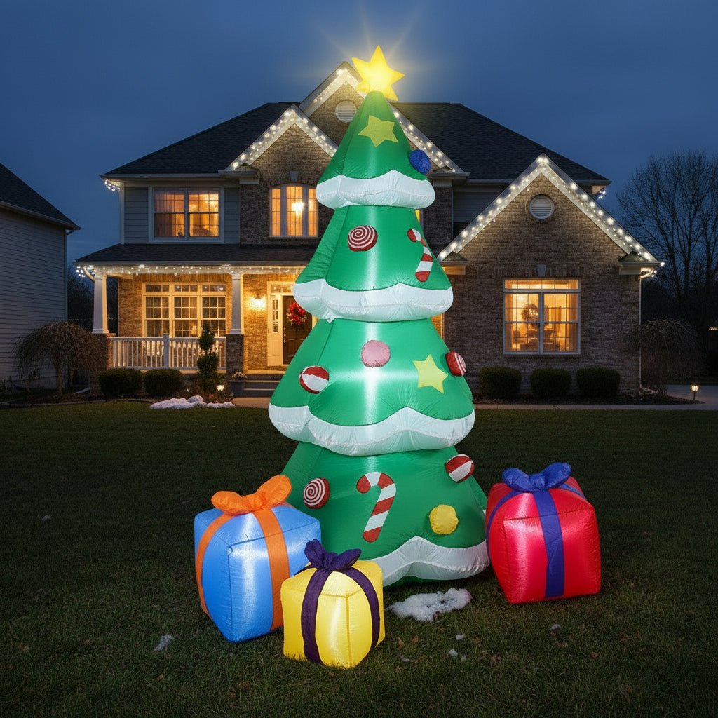 Festive LED Christmas Ornament - Snowman & Christmas Tree Decorations 0