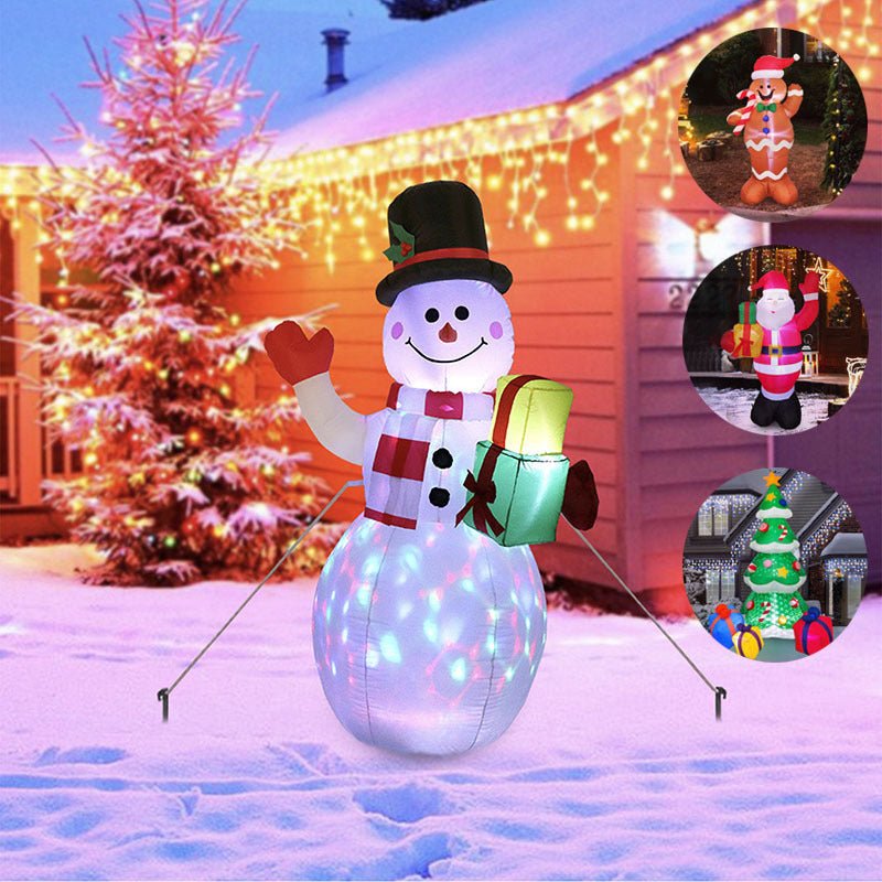 Festive LED Christmas Ornament - Snowman & Christmas Tree Decorations 1