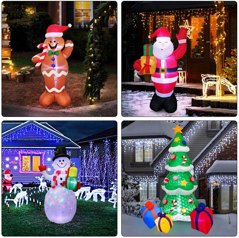 Festive LED Christmas Ornament - Snowman & Christmas Tree Decorations 2